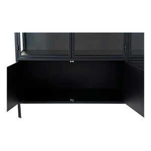Shelves DKD Home Decor Black Metal Crystal (135 x 40 x 160 cm)