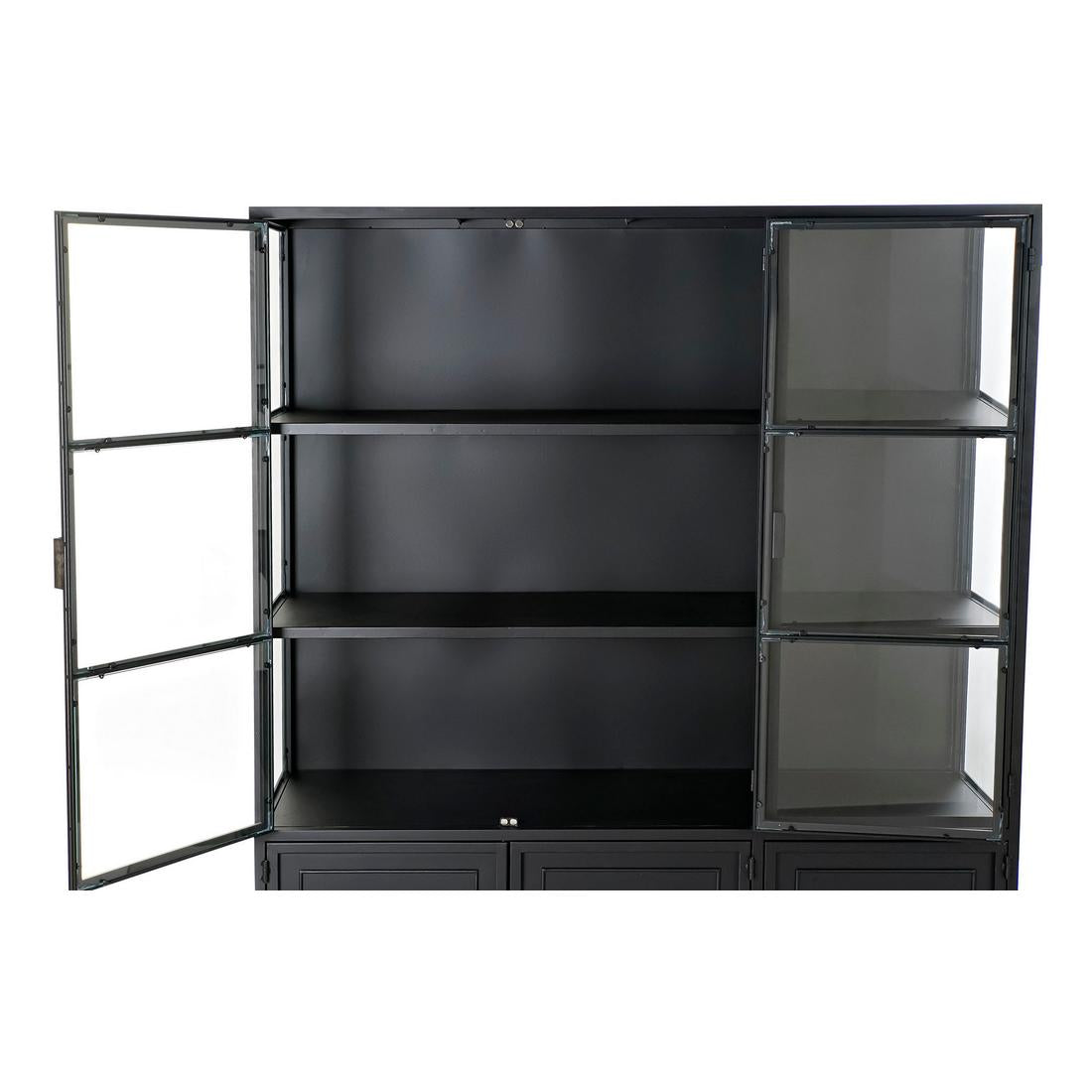 Shelves DKD Home Decor Black Metal Crystal (135 x 40 x 160 cm)