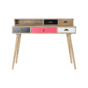 Bureau Design Patchwork Home Decor Bois MDF (120 x 50 x 98.5 cm)