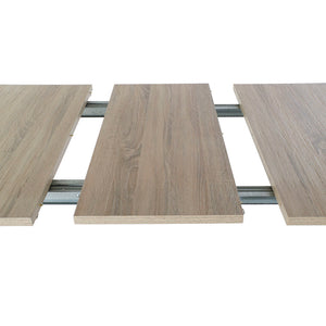 Table de Salle à Manger extensible Home Decor Métal Bois (160 x 90 x 76 cm) (200 x 90 x 75 cm)