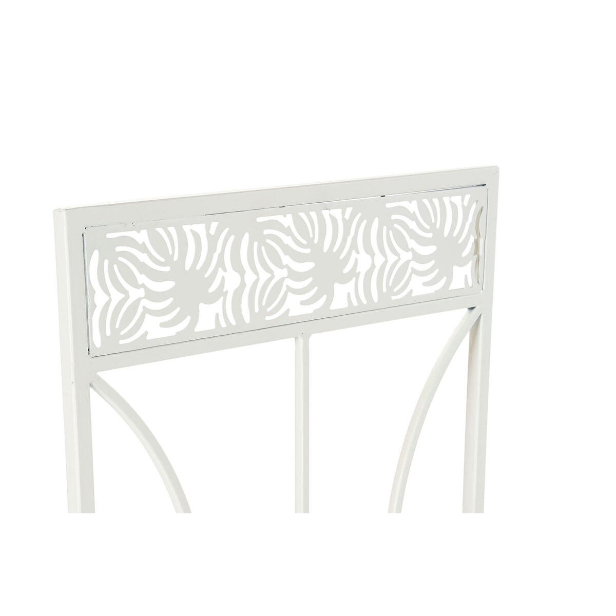 Silla de jardín de diseño Tropical Home Decor Metal blanco (40 x 48 x 93 cm)