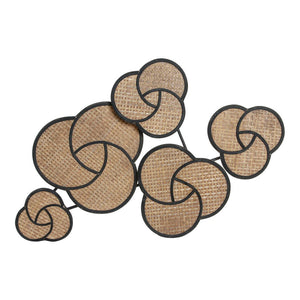 Wall Decoration DKD Home Decor Metal Rattan (94 x 6.5 x 60 cm)