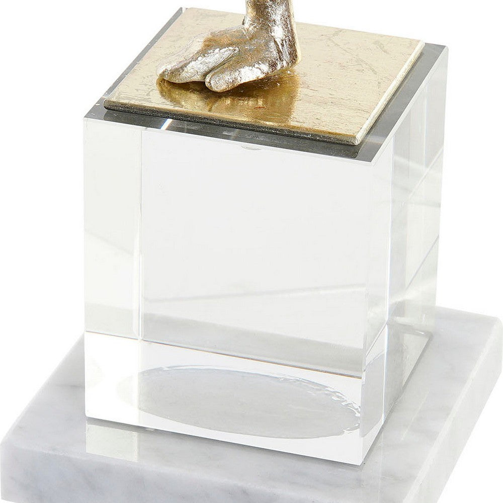 Figurine Décorative DKD Home Decor Résine Verre Marbre (30 x 10 x 27 cm)