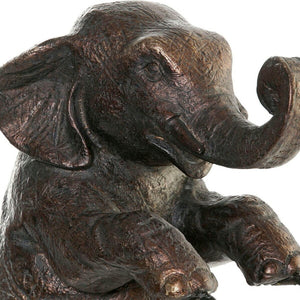 Figurine Décorative DKD Home Decor Métal Résine Eléphant (30 x 12 x 37 cm)