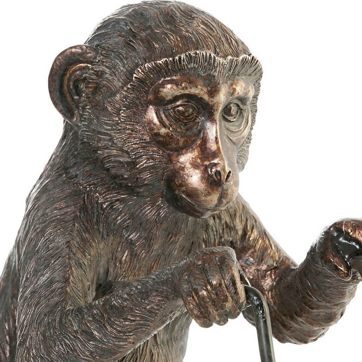 Figurine Décorative Singe à Tricycle en Métal et Résine Home Decor (29 x 12 x 33 cm)