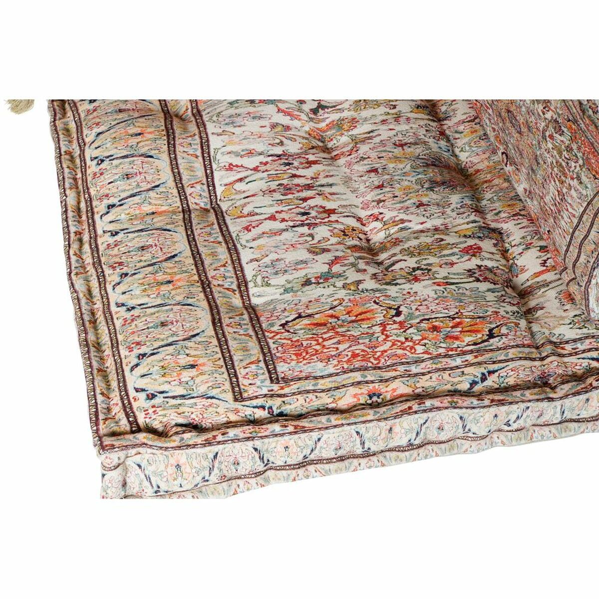 Canapé de Sol Design Arabe Home Decor Coton Multicolore (155 x 76 x 65 cm)