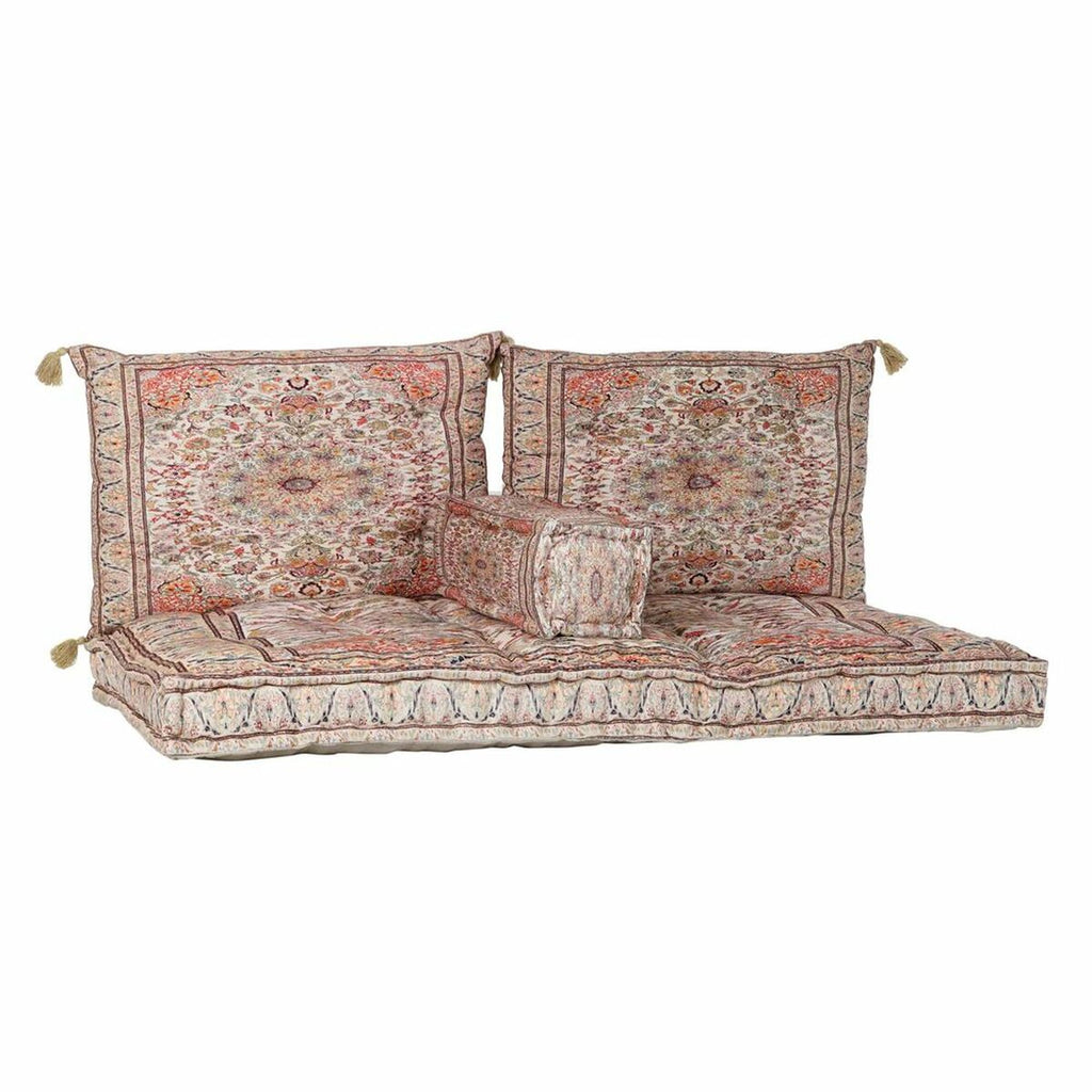 Canapé de Sol Design Arabe Home Decor Coton Multicolore (155 x 76 x 65 cm)
