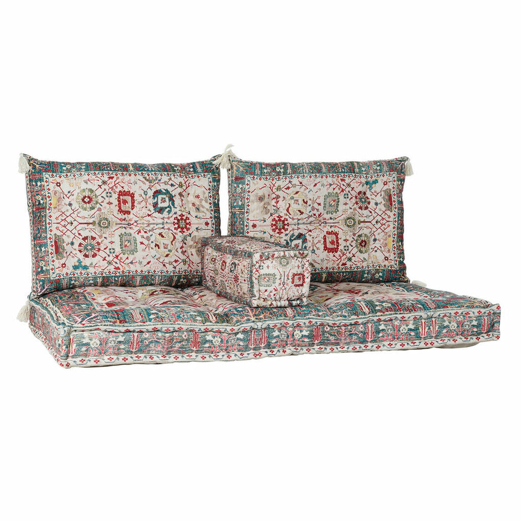 Canapé de Sol Arabe Home Decor Coton Multicolore (155 x 76 x 65 cm)