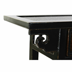 Table d'appoint DKD Home Decor Noir Bois Brun foncé (85 x 35 x 80 cm)