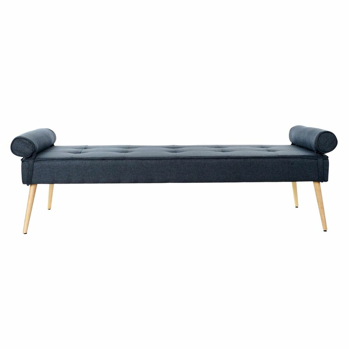 Siège DKD Home Decor Bleu Polyester Bois MDF (184 x 76 x 62 cm)