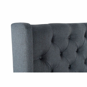 Tête de lit DKD Home Decor Bleu Polyester Bois MDF (198 x 20 x 170 cm)
