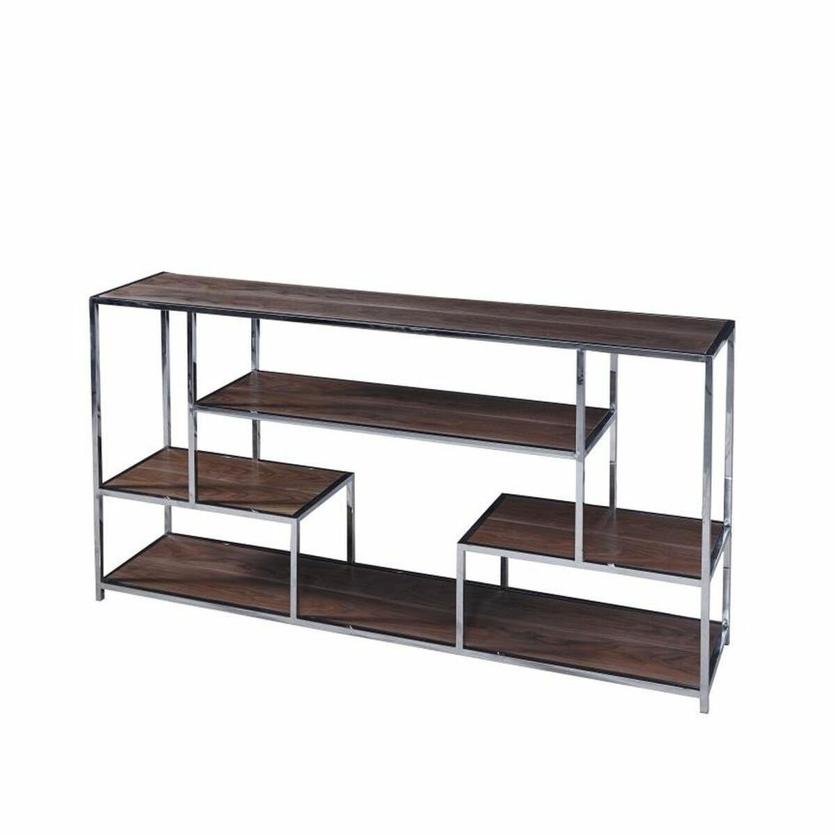 Console Moderne Home Decor Argent Acier Bois MDF (190 x 40 x 96 cm)