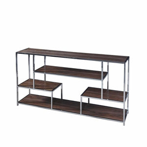 Console Moderne Home Decor Argent Acier Bois MDF (190 x 40 x 96 cm)
