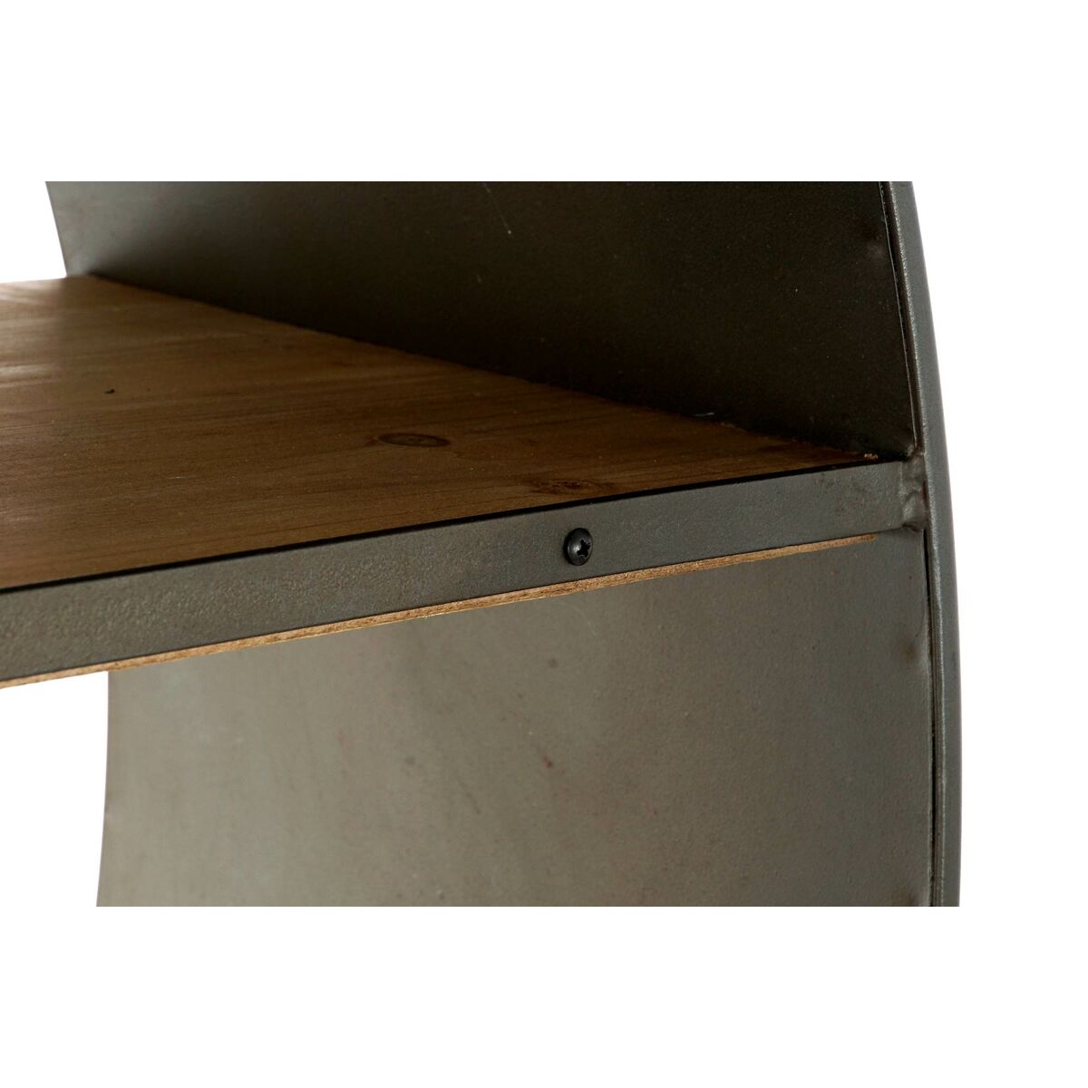 Estante de diseño Loft Home Decor Marrón Metal Madera (12 x 34 x 172 cm) 