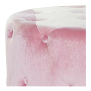 Repose-pied DKD Home Decor Rose Velvet Bois MDF Glam (2 pcs)