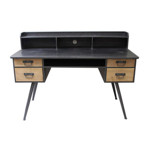 Bureau Vintage Home Decor Métal Sapin (135 x 60 x 95 cm)