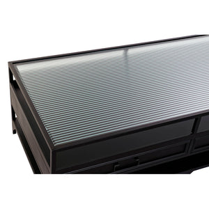 Table Basse Loft Home Decor Métal Verre (120 x 60 x 40 cm)