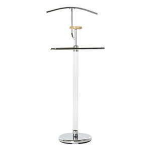 Valet de Nuit Industriel Loft Home Decor Bois Métal (46 x 28 x 105 cm)