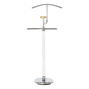 Valet de Nuit Industriel Loft Home Decor Bois Métal (46 x 28 x 105 cm)