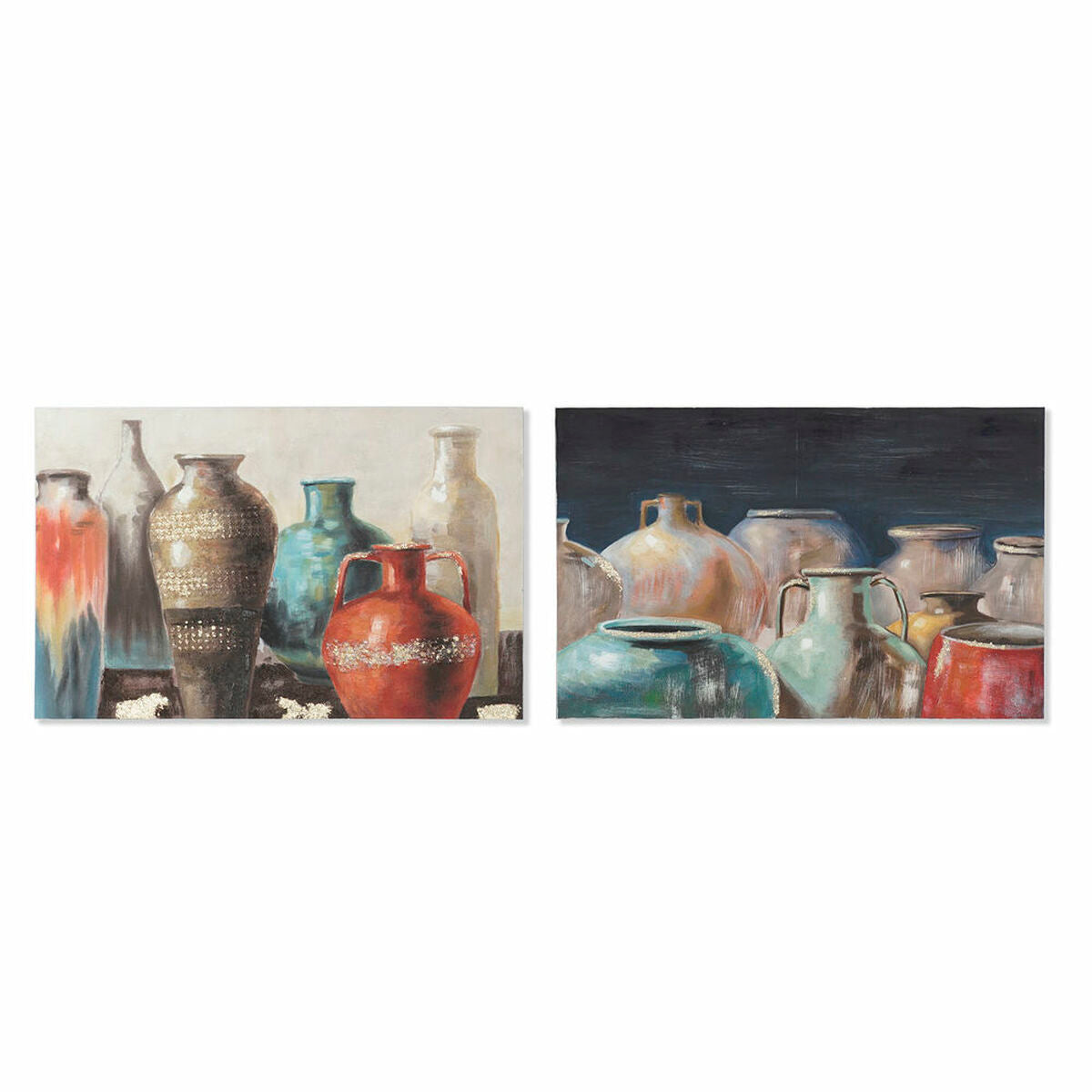 Painting DKD Home Decor Canvas Vase (90 x 2,7 x 60 cm) (2 Units)
