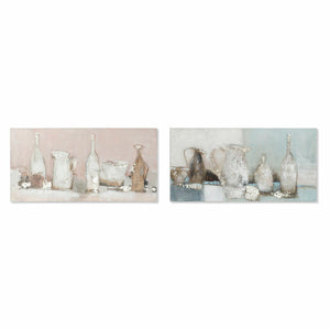 Cadre DKD Home Decor 8424001849130 Vase Toile (120 x 3,8 x 60 cm) (2 Unités)