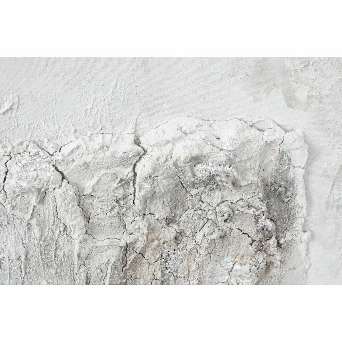 Cadres Muraux Peints à La Main Design Arbres en Hiver (100 x 3,8 x 100 cm) (2 Unités)