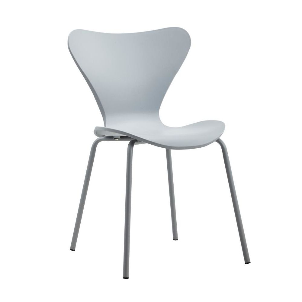 Chair DKD Home Decor Metal Light grey Polypropylene (PP) (48 x 50 x 83 cm)