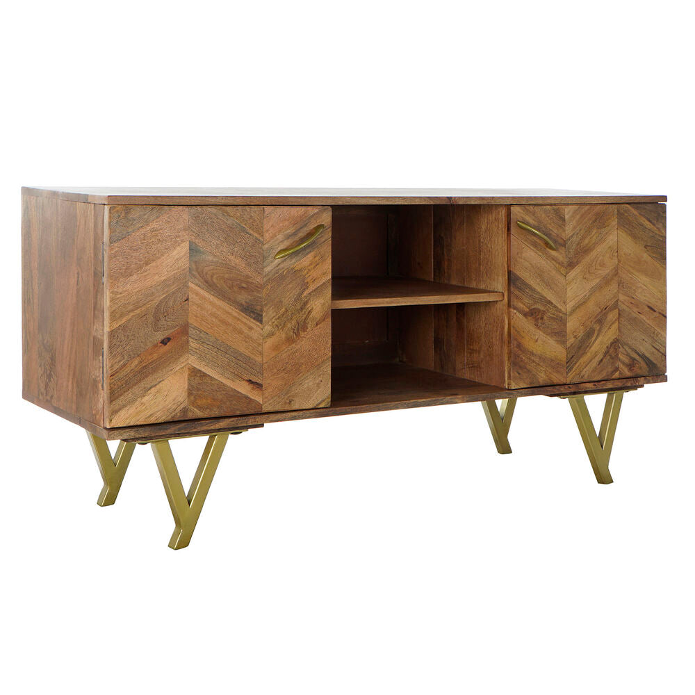 Mueble TV Design Chic Home Decor Metal Mango madera (125 x 62,5 x 40 cm)