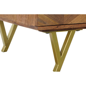Centre Table DKD Home Decor Metal Mango wood (120 x 60,5 x 46 cm)