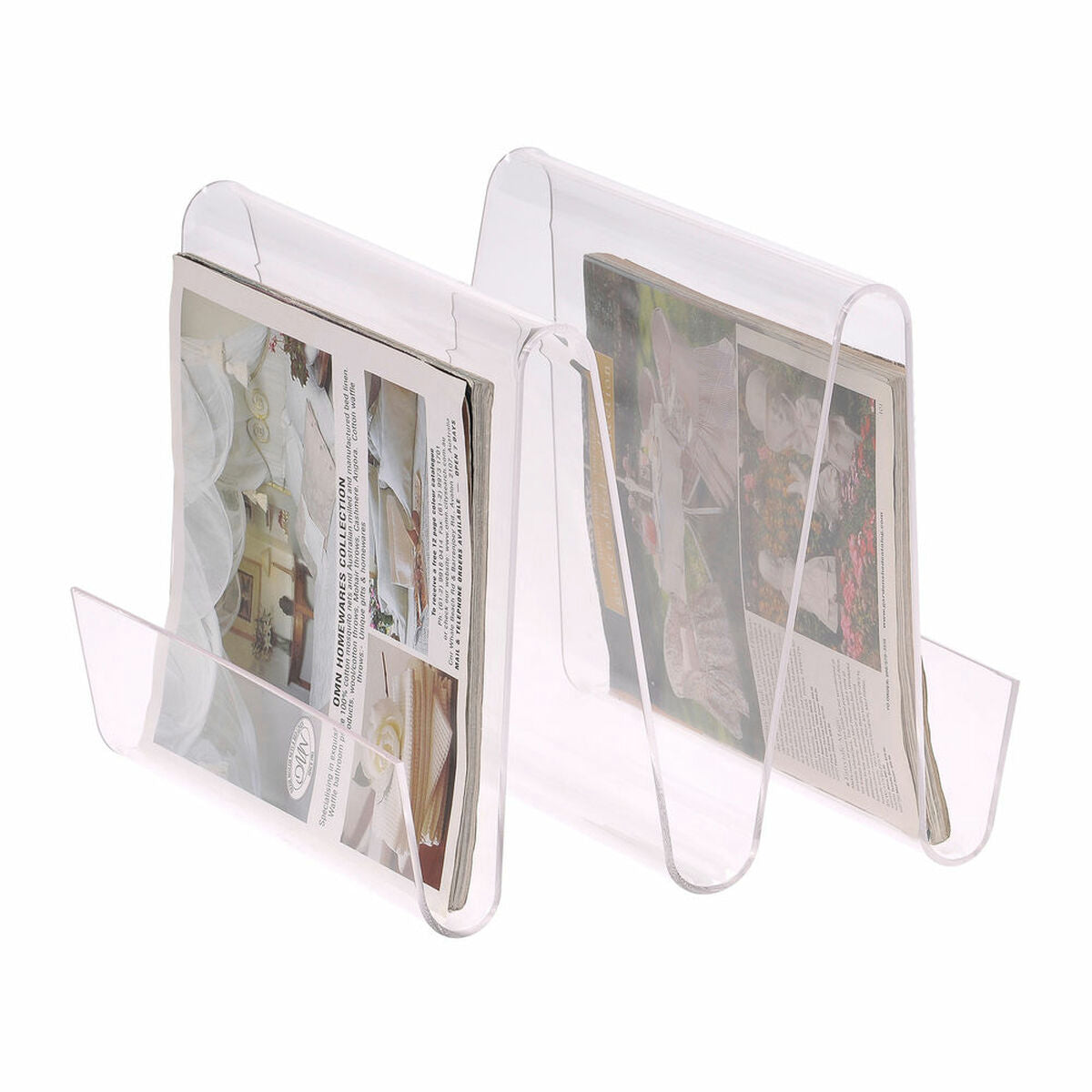 Porte-revues DKD Home Decor Transparent Acrylique (30 x 31 x 25 cm)