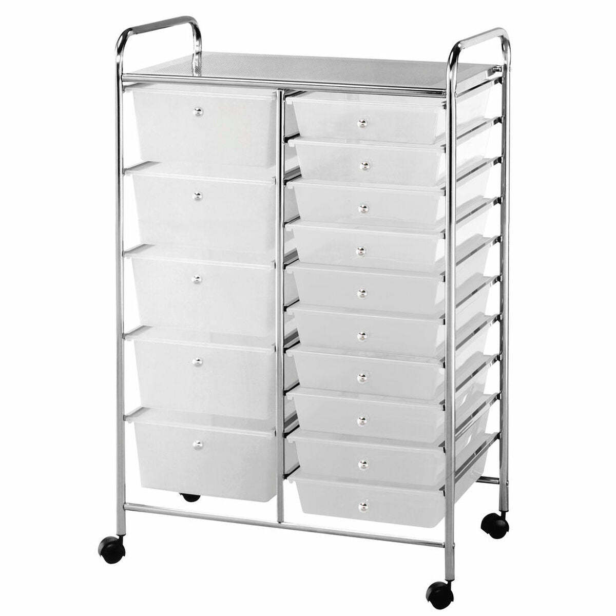 Caisson à Tiroirs DKD Home Decor PVC Métal (63 x 39 x 97 cm)
