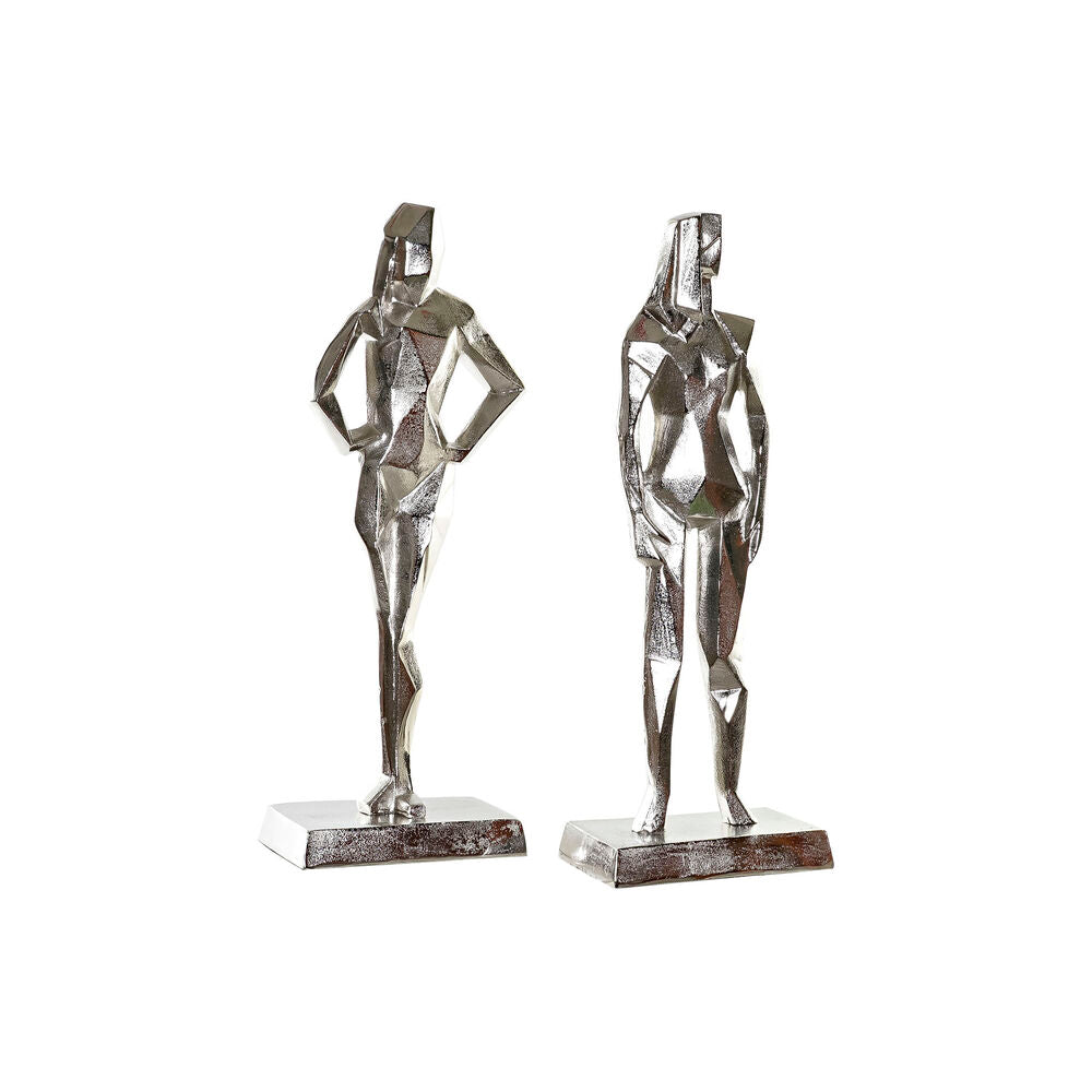 Figurine Décorative DKD Home Decor Aluminium (2 pcs) (23 x 13 x 62 cm)