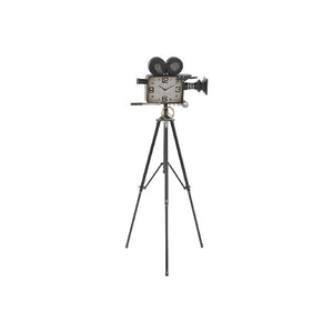 Montre DKD Home Decor Caméra de cinéma Verre Fer Bois MDF (71 x 71 x 158 cm)