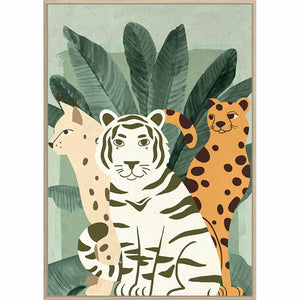 Cadres Muraux pour Enfants Design Animaux de la Savane (83 x 4,5 x 123 cm) (2 Unités)