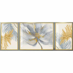 Cadre DKD Home Decor Fleurs (240 x 3 x 80 cm)