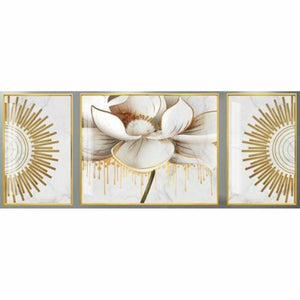 Cadre Design Contemporain Home Decor Fleur (240 x 3 x 80 cm)