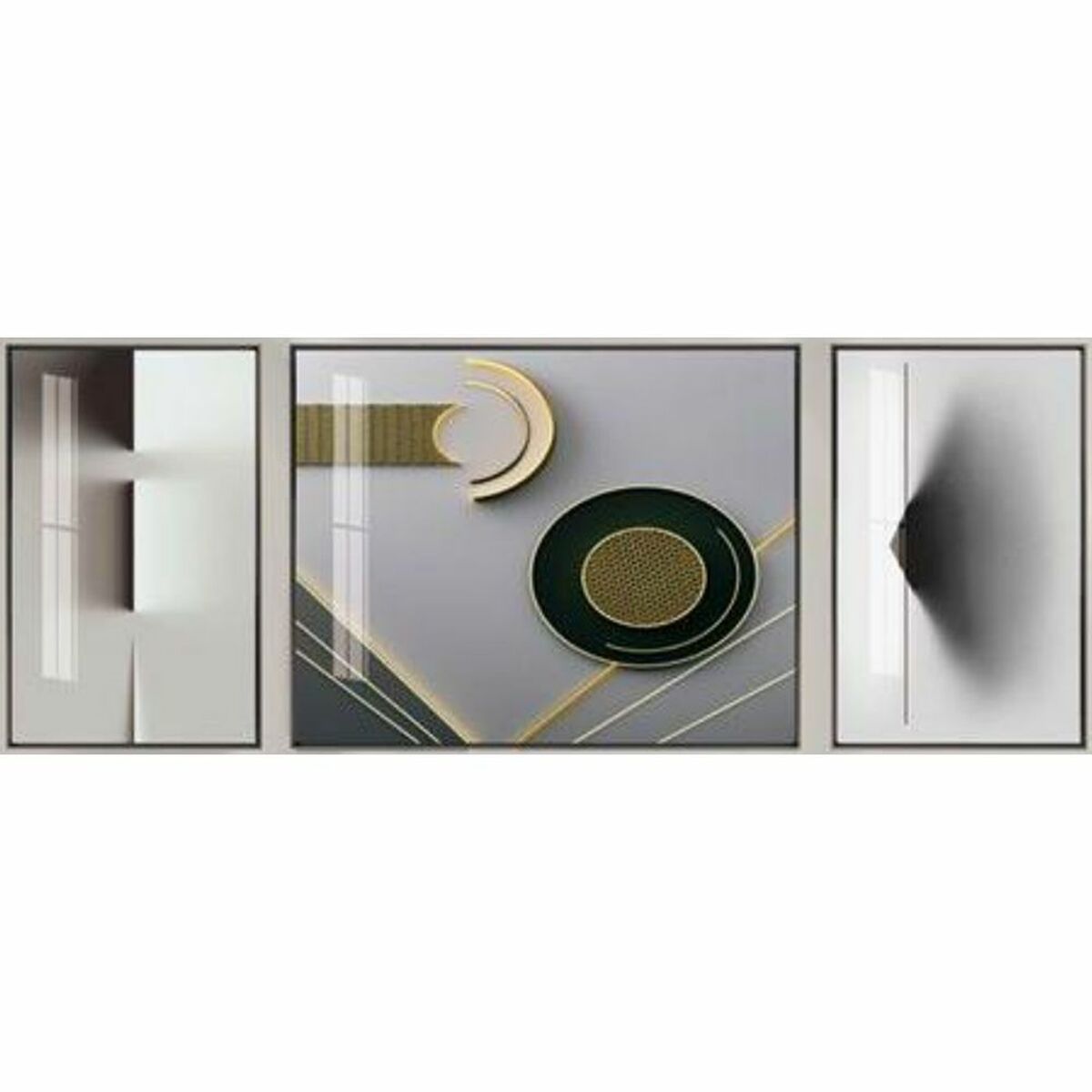 Marco de diseño abstracto para decoración del hogar moderno (240 x 3 x 80 cm)