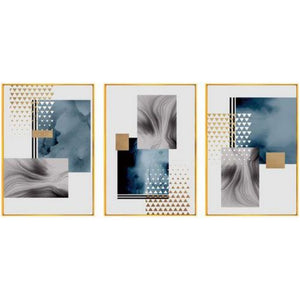 Painting DKD Home Decor Abstract (3 pcs) (60 x 3 x 80 cm)