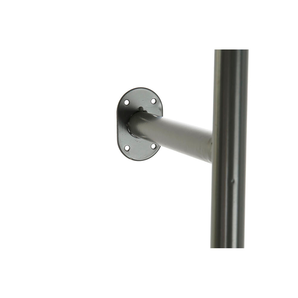 Estante de entrada Design Loft Home Decor Espejo Metal Madera Marrón Gris oscuro (84,5 x 40 x 187 cm) 