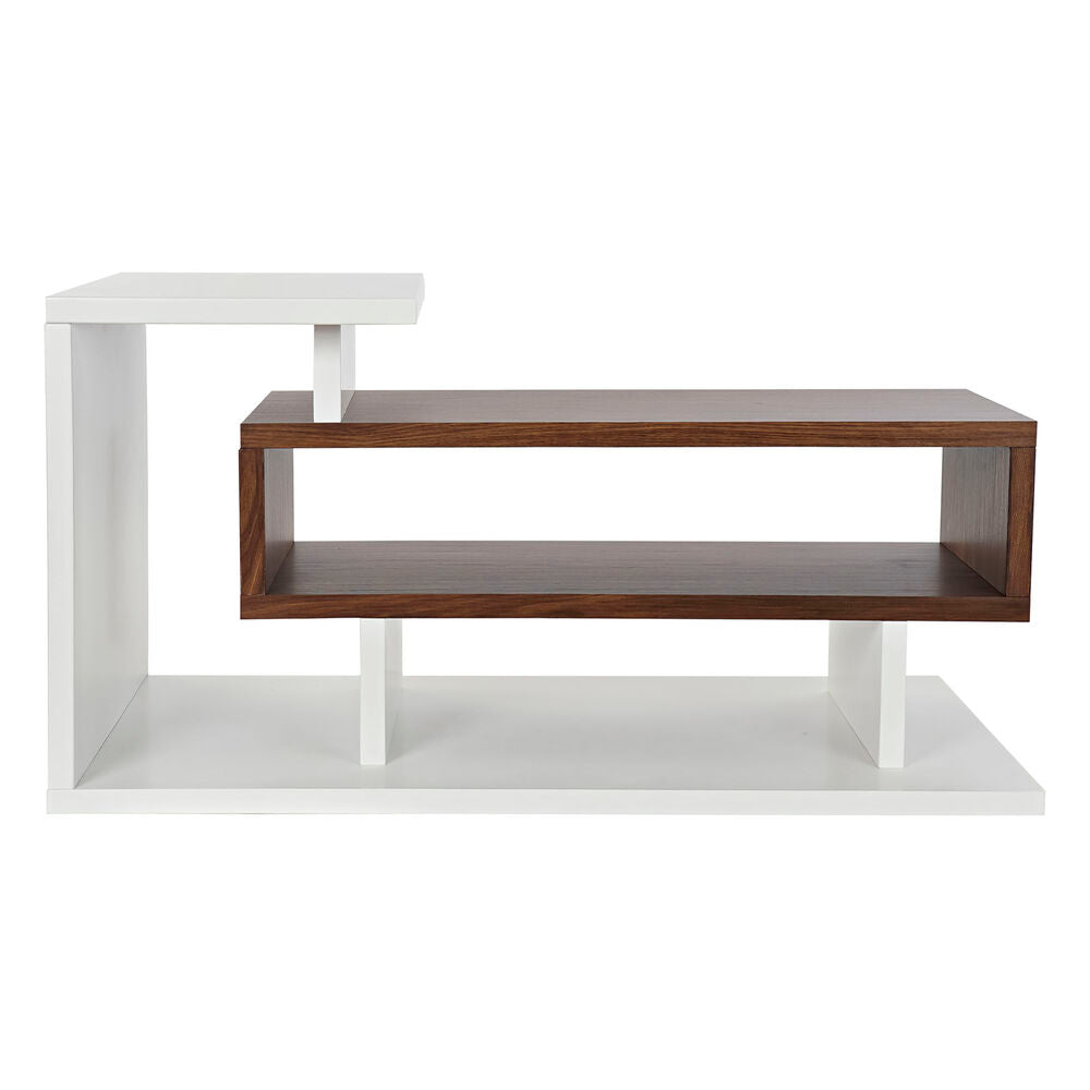 Mueble de TV de diseño moderno en madera blanca y marrón para decoración del hogar