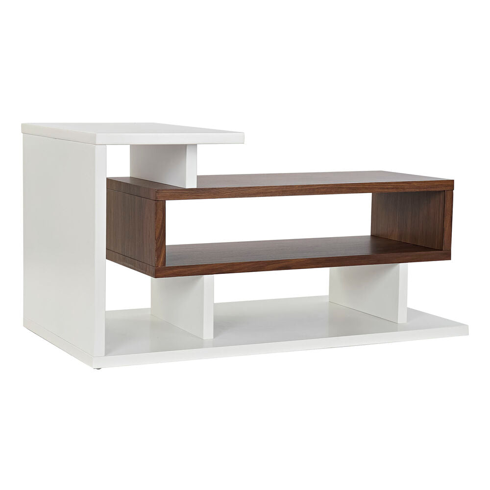 Mueble de TV de diseño moderno en madera blanca y marrón para decoración del hogar