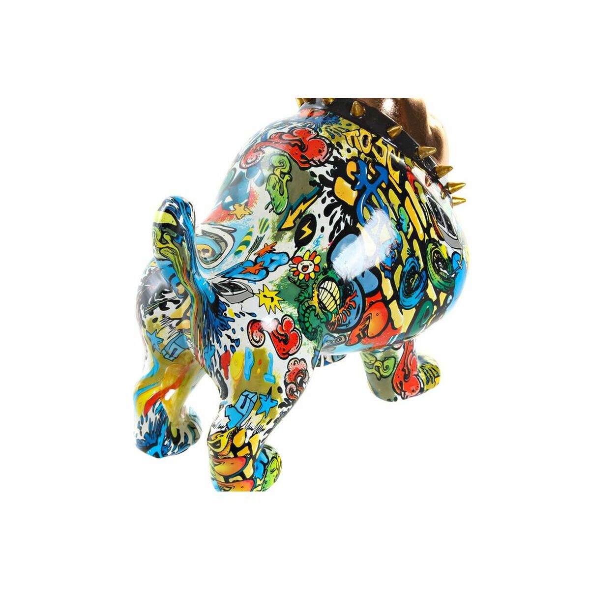 Decorative Figurine Dog Street Art Multicolored (21 x 15.5 x 20.5 cm)