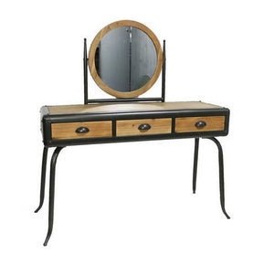 Coiffeuse Design Loft Home Decor Sapin Métal (130 x 44 x 136 cm)
