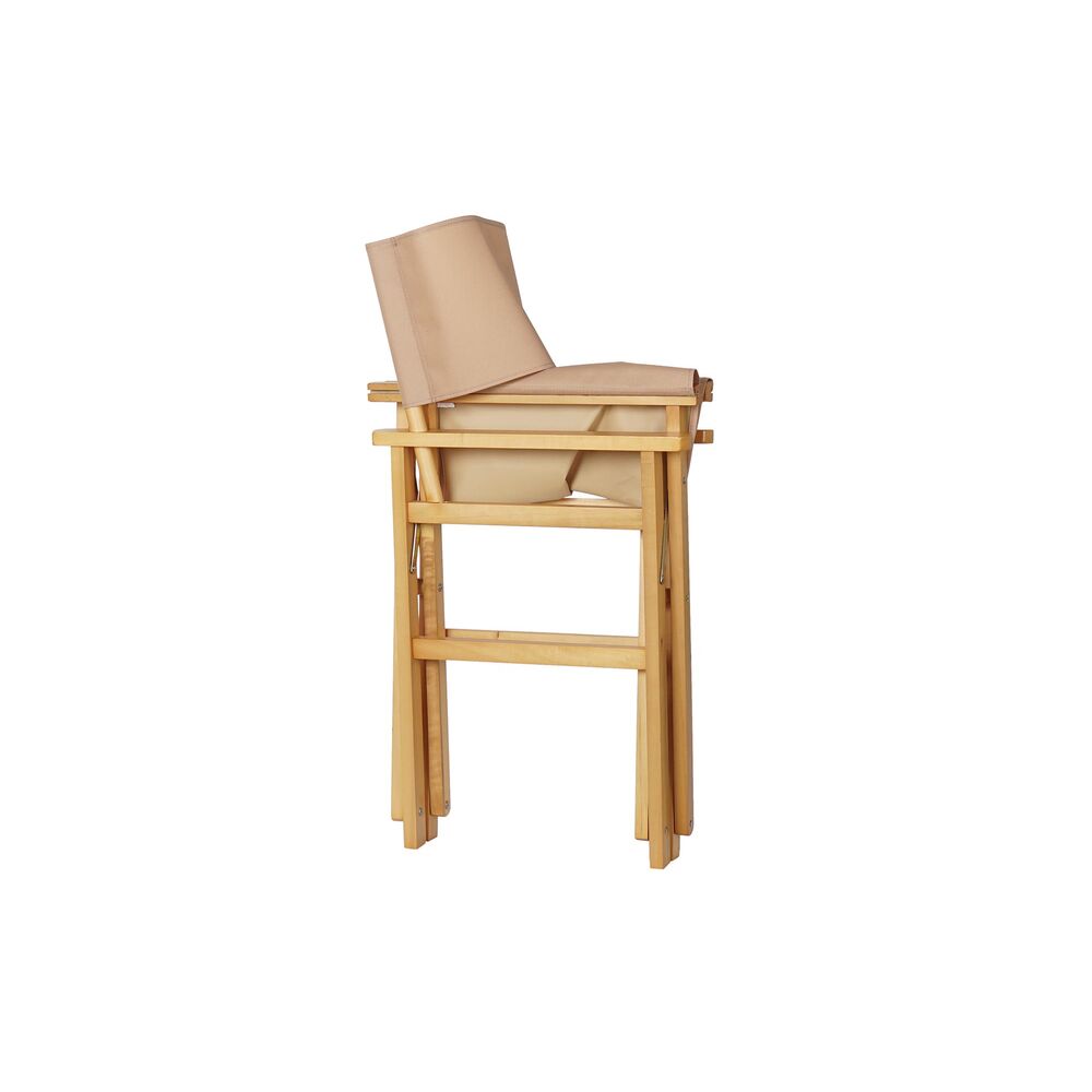 Garden chair DKD Home Decor Brown Natural Polyester Pinewood (56 x 48 x 87 cm)