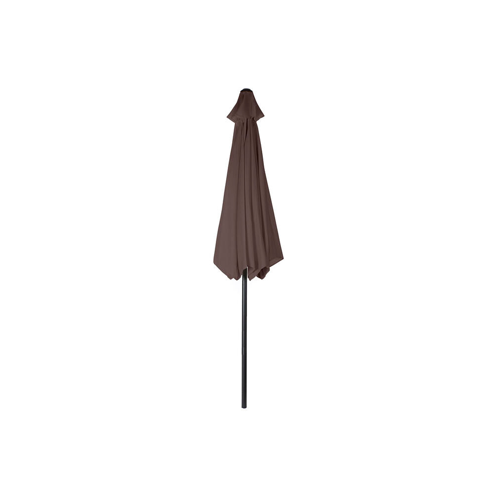 Parasol Design Home Decor Marrón Negro Poliéster Acero (300 x 300 x 250 cm) 