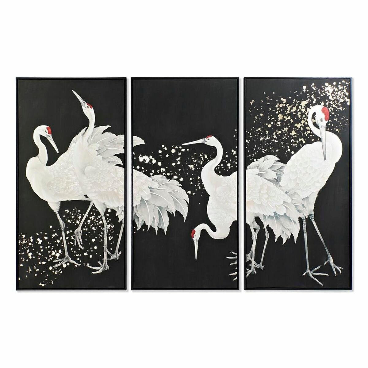 Conjunto de 3 cuadros Heron Home Decor Oriental (210 x 4 x 140 cm)