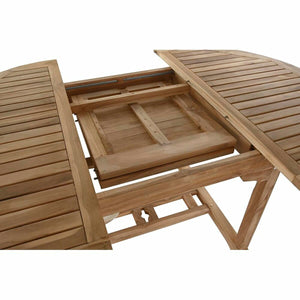 Ensemble Table de Jardin Extensible + 4 Chaises Design Bali Home Decor Teck (120 x 120 x 75 cm) (5 pcs)