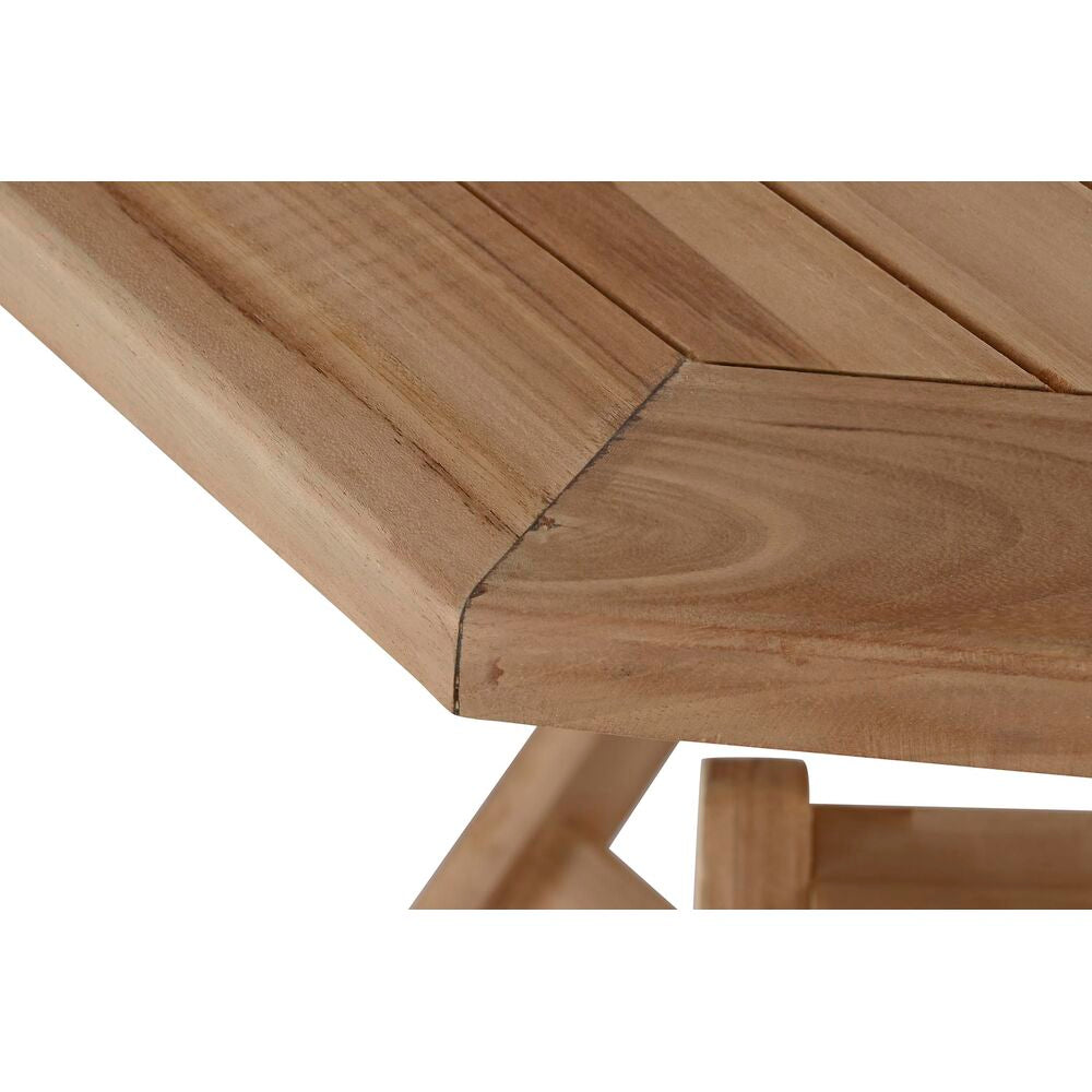 Ensemble Table de Jardin + 6 Chaises Design Bali Home Decor Teck (120 x 120 x 75 cm) (7 pcs)