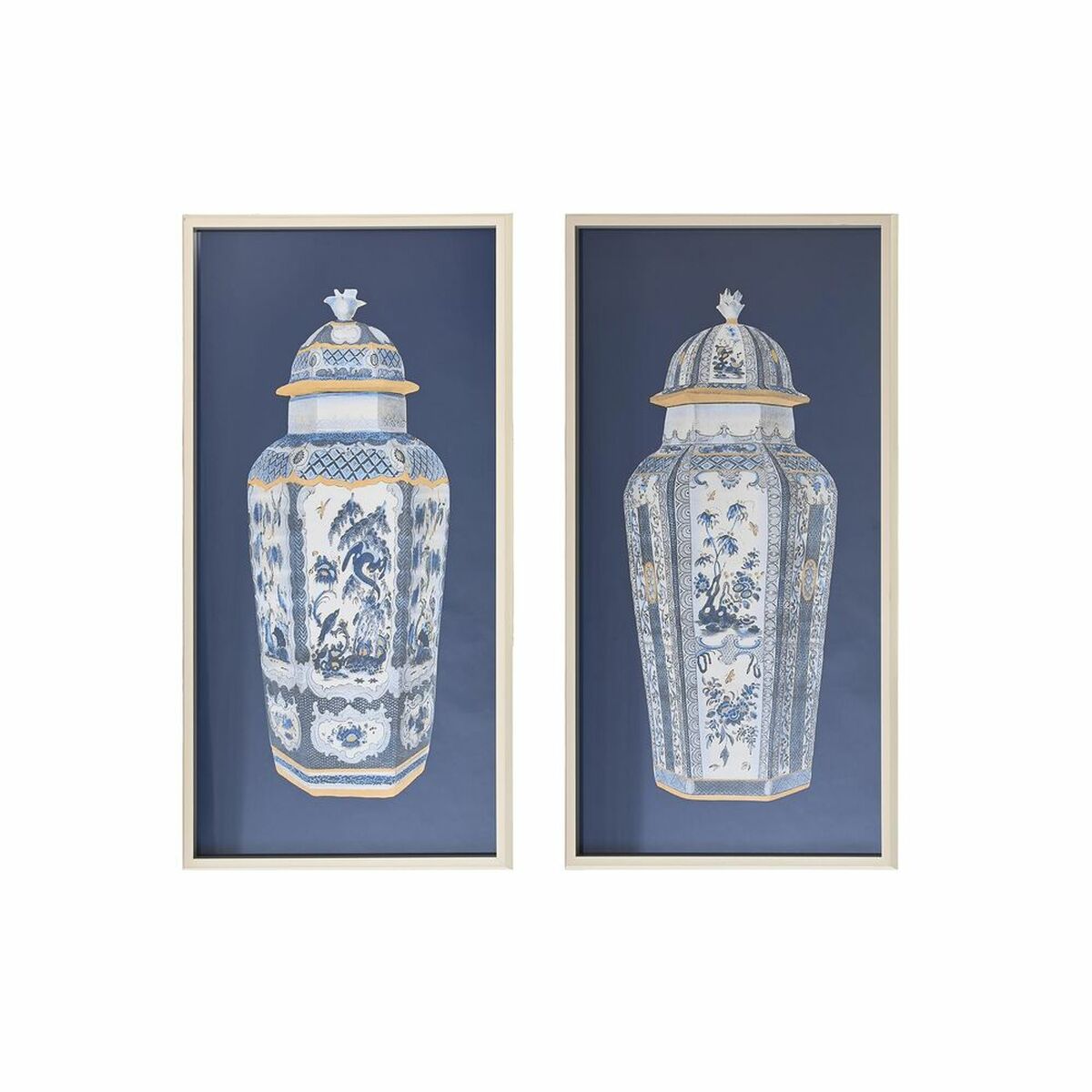 Cadres Design Vases Orientaux (53,5 x 3 x 103,8 cm) (2 Unités)
