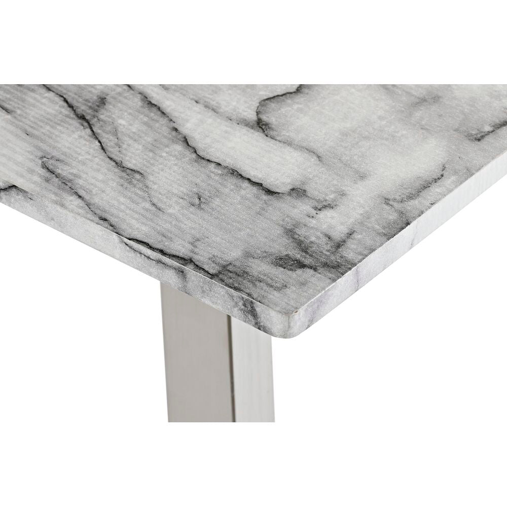 Table Basse Design Imitation Marbre Home Decor MDF Acier (120 x 60 x 44 cm)